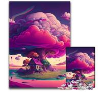 Explosion Mushroom Cloud 1000Pc Adults Jigsaw Puzzle Puzzles for Adults Fun at Home Activities, Birthday Present, Travel Gifts 26X38CM/10.23x14.96inch