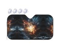 Explosion of The Earth Medium Printed car Front Windshield Sunshade - car Window Sunshade, Quick Cooling 15â„ƒ