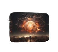 Explosion On Earth Patterned Laptop Sleeve 10 Inch Shockproof for Slim Protective Notebook Computer Bag Briefcase