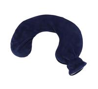 Explosion -Proof and -Shaped Hot Water Bottle with a Knitted Cover, Pain Relief Compress for Menstrual Cramps, 1L Water Injection (Navy Blue)