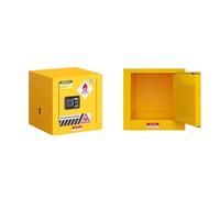 Explosion-Proof Chemical Storage Cabinet | Hazardous Flammable Liquid & Acid Safety Cabinet | Full-Size Industrial & Laboratory Grade Secure Locker(Yellow,2gal)