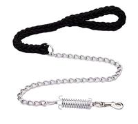 Explosion-Proof Eight Strand Traction Rope Woven dog leash rope running chain for small Medium And Large Dog Traction Rope Pet(Black,S)