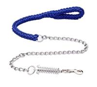 Explosion-Proof Eight Strand Traction Rope Woven dog leash rope running chain for small Medium And Large Dog Traction Rope Pet(Blue,S)