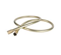Explosion Proof PEX Shower Hose 1.5M/2M, with Brass Connection Flexible Anti Twist Handheld Head Bathtub Tube(Gold-1.5M)