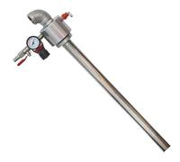 Explosion-Proof Pneumatic Drum Pump, Air Operated Liquid Transfer Pump for Oil, Solvent, Thinner with Pressure Gauge, Safety Valve & Adjustable Knob for Large Barrels