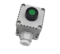 Explosion-Proof Pushbutton Switch Box | 1-Gang Green Start Button | Aluminum Alloy Housing with DN20 Entry | IP Rated for Petroleum & Industrial Factories