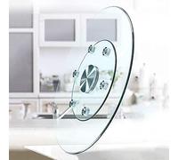 Explosion-proof Tempered Glass Turntable, Household Round Table Turntable, Lazy Susan Rotating Dining Table Round Table,90cm/35in