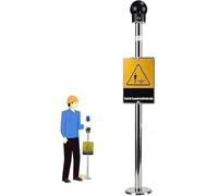 Explosion-proof Touch Static Discharge Ball, Human Body Static Eliminator with Sound and Light Alarm for Workshops and Industrial Environments