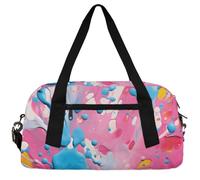 Explosive Color Graffiti Kids Duffle Bag Boys Girls Small Sport Dance Gym Bag for Overnight Travel Weekender Carry On, Watercolor Print, 18.5"L x 9.4"W x 7.8"H