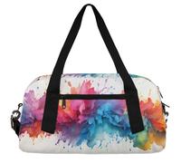 Explosive Color Graffiti Kids Duffle Bag Boys Girls Small Sport Dance Gym Bag for Overnight Travel Weekender Carry On, Explosive Color Graffiti, 18.5"L x 9.4"W x 7.8"H