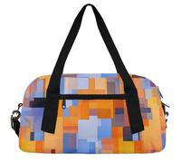 Explosive Color Graffiti Kids Duffle Bag Boys Girls Small Sport Dance Gym Bag for Overnight Travel Weekender Carry On, Graffiti Squares, 18.5"L x 9.4"W x 7.8"H