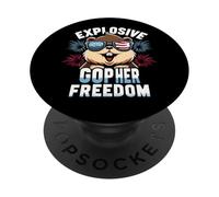 Explosive Gopher Freedom Gopher Trap PopSockets Adhesive PopGrip