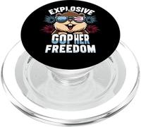 Explosive Gopher Freedom Gopher Trap PopSockets PopGrip for MagSafe