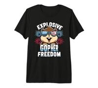 Explosive Gopher Freedom Gopher Trap Premium T-Shirt