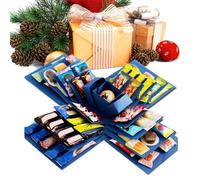 Explosive Snack Box - Creative 5 Layers Gift Boxes, Christmas Candy Reusable Home Decorations, Opening Door | for Birthday Wedding Party Thanksgiving Fe