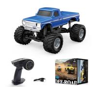 ExploTex 1/36 2.4G 4WD RC Off-Road Model Car, Realistic LED Lighting and Long Battery Life, A Great Gift for Children, Lovers or Collectors (RTR Version)