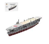 ExploTex 1/485 Scale WWII Japanese Navy Aircraft Carrier Kaga Military Building Blocks Set (1739 Pieces)