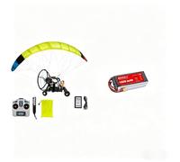 ExploTex 2.4G Multi-Channel, 1.8-Meter Wingspan, Ultra-Lightweight Nylon Wing, Portable Electric RC Acrobatic Paraglider Model (Includes Wheeled Cart) (RTF Version)+Battery*1