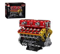 ExploTex Mocsage 60° V12 Motor Kit (4719 Pieces) with Battery Compartment and L Motor, Beautiful Collectible for Display Case
