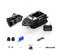 ExploTex V080 12V High Speed RC Bait Boat, 9 Fishing Zones and 180 Waypoints, Ideal for Large Coverage of Lakes, Rivers or Reservoirs, A Gift for Fishing Lovers