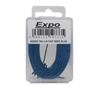 Expo 10 METRE ROLL OF BLUE 18/0.1mm CABLE # A22022