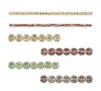 Expo International Vintage Hand-Painted Classic Cloisonne Beads, Versatile Jewelry Making Supplies, Vibrant Bracelet Beads, Value Pack of 88 Beads, Multicolor, Small