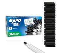 Expo Low Odor Dry Erase Markers, Ultra Fine Tip, Black, 36 Count