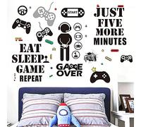 Exporee Game Wall Stickers - 36pcs Removable Gaming Decor Vinyl Stickers for Boys & Girls Home Playroom