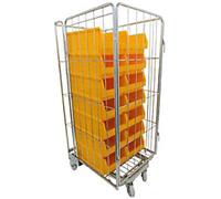 EXPORTA Metal Transport Roller 1 Doors 70 (W)80 (D)170 (H) cm Silver