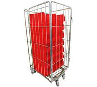 EXPORTA Metal Transport Roller 70 (W)80 (D)170 (H) cm Silver