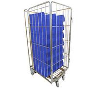 EXPORTA Metal Transport Roller 70 (W)80 (D)170 (H) cm Silver