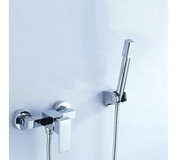Exposed Shower Faucets Set Hand Shower Set Chromed Brass Shower Valve Wall Mounted with Handheld Shower 8950