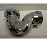 Exposed Traditional Low Level Shallow Chrome on Brass 1 1/2" Bath P Trap Waste