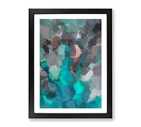 Exposure To The Elements Abstract Framed Wall Art Print A2 Black