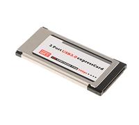 Express Card Expresscard to USB3.0 2 Port Adapter for Laptop PC 34 mm NEC
