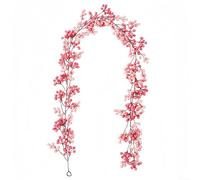 Express Creativity Using the 6 5FT Artificial Pink Berry Vine in Your Decor Projects (C)