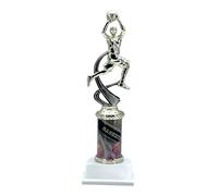 Express Medals 1 Pack Female Baketball Trophy, 11 Inch Height, Bright Gold Awards Youth Team Trophies Award Tournament Winner Event Prize Party Favor Hoops ATR3