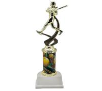 Express Medals 1 Pack Female Softball, 10 Inch Height, Bright Gold Awards Youth Team Trophies Award Tournament Winner Event Prize Party Favor Slow Fast Pitch ATR3
