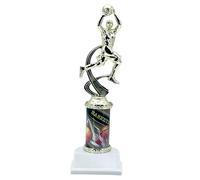 Express Medals 1 Pack Male Baketball Trophy, 11 Inch Height, Bright Gold Awards Youth Team Trophies Award Tournament Winner Event Prize Party Favor Hoops ATR3
