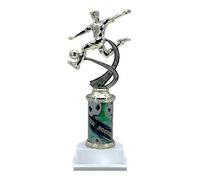 Express Medals 1 Pack Male Soccer Trophy, 10 Inch Height, Bright Gold Awards Youth Team Trophies Award Tournament Winner Event Prize Party Favor Boys boy ATR3