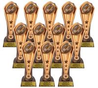 Express Medals 12 Pack (or More) of 9 Inch Tall Laser Engraved Cobra Football Trophy Awards Boys Girls Mens Women Youth Team Trophies Award Tournament Champion Winner Event Prize Gift CA224