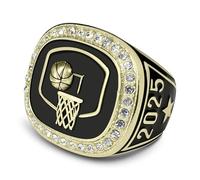 Express Medals 2025 Champion Basketball Trophy Ring in Sizes 6 to 11 with Award Display Stand Trophies Rings Trophies Team champions tournament medals medal, Metal, Cubic Zirconia