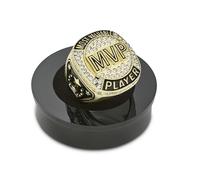 Express Medals Champion Gold MVP Most Valuable Player Trophy Ring Award Gift Prize with Display Neck Chain and Stand Championship Rings