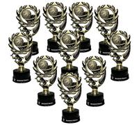 Express Medals (Pack of 10) 7 Inch Tall Basketball Trophy Awards That Include Silicone Basketball Wrist Band Awards 10 pk 4102
