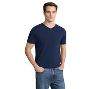 EXPRESS Men’s Pima Cotton Tee - Short Sleeve V-Neck, Ultra-Soft Premium Knit, Sport Navy, XL