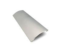 Express Nosings Self-Adhesive Aluminium Floor Transition Reducer Profile, 40mm Width, Max15mm Height Difference, No-Drill Installation, Matt Silver