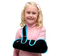 Express Orthopaedic® Kids Foam Arm Sling with Abdominal Immobilising Strap | Lightweight, Breathable, Deep Envelope Fits Casts | Padded Neck, Adjustable, Left/Right | Class I Medical Device