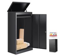 Express Package Delivery Box for Outside, Ultra Large Parcel Drop Boxes with Lock Made of Automotive Steel, Waterproof Anti-Theft Parcel Drop Box for Home Business (120CM/50INCH)