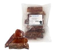 Express Pet Supplies 1kg Beef Air Pipe Trachea (Windpipe) 15cm 6 Inches Approx 22-25 Pipes 100% Natural Traditional Air Dried Dog Treat Chews