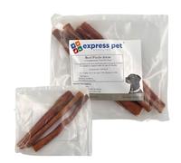 Express Pet Supplies Extra Long Thick Beef Pizzle Sticks 3 x 20cm | Bully Sticks | 100% Natural Dog Treat | Organic | Dental Stick | Long Lasting Tough Chew